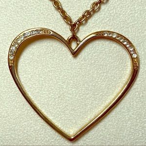 Guess heart and rhinestone necklace for Valentines Day